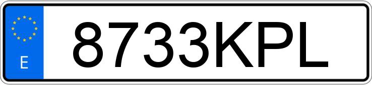 Numer rejestracyjny 8733KPL posiada MERCEDES GLA (156)