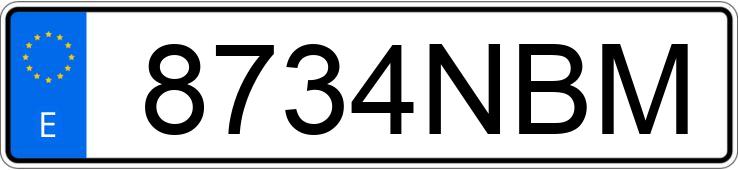 Numer rejestracyjny 8734NBM posiada PEUGEOT 5008 Numer rejestracyjny 8734NBM posiada PEUGEOT 5008