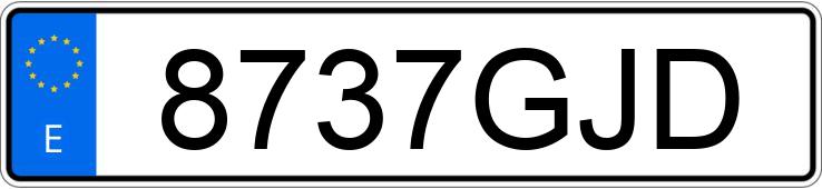 Numer rejestracyjny 8737GJD posiada SEAT IBIZA Numer rejestracyjny 8737GJD posiada SEAT IBIZA