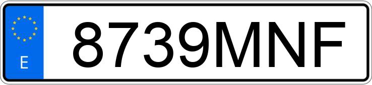 Numer rejestracyjny 8739MNF posiada OPEL CORSA