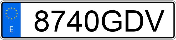 Numer rejestracyjny 8740GDV posiada TOYOTA LAND CRUISER