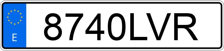 Numer rejestracyjny 8740LVR posiada HYUNDAI TUCSON