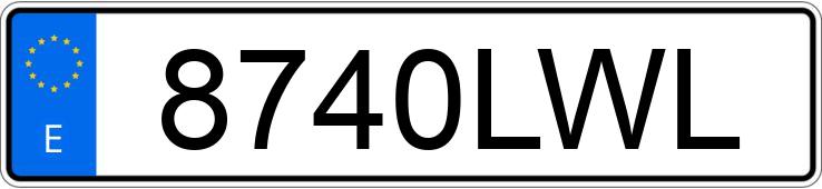 Numer rejestracyjny 8740LWL posiada SEAT ATECA