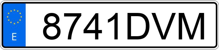 Numer rejestracyjny 8741DVM posiada AUDI A3