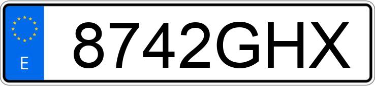 Numer rejestracyjny 8742GHX posiada VOLKSWAGEN POLO