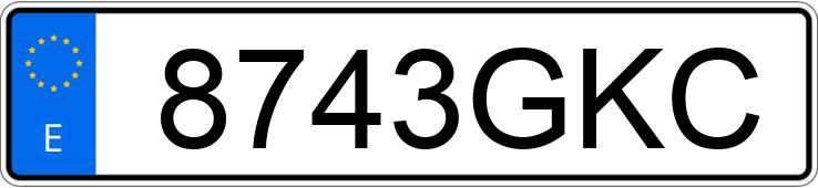 Numer rejestracyjny 8743GKC posiada DAF XF Numer rejestracyjny 8743GKC posiada DAF XF