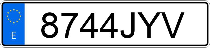 Numer rejestracyjny 8744JYV posiada AUDI S5 SPORTBACK