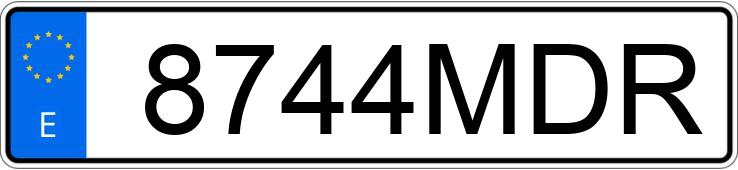 Numer rejestracyjny 8744MDR posiada FIAT 500 Numer rejestracyjny 8744MDR posiada FIAT 500