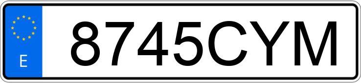 Numer rejestracyjny 8745CYM posiada PEUGEOT 206 Numer rejestracyjny 8745CYM posiada PEUGEOT 206