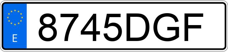 Numer rejestracyjny 8745DGF posiada MERCEDES C 220 (202)