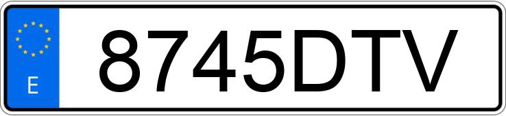 Numer rejestracyjny 8745DTV posiada HONDA ACCORD