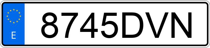 Numer rejestracyjny 8745DVN posiada SEAT LEON