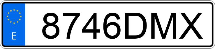 Die Registrierungsnummer 8746DMX hat OPEL ZAFIRA
