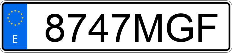 Numer rejestracyjny 8747MGF posiada MERCEDES V (638-639-447)