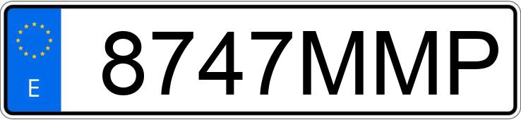 Numer rejestracyjny 8747MMP posiada HONDA ADV