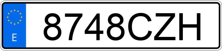 Numer rejestracyjny 8748CZH posiada VOLKSWAGEN PASSAT