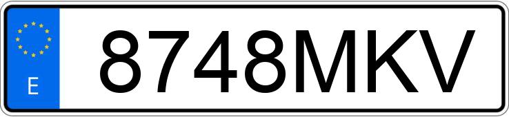 Numer rejestracyjny 8748MKV posiada MERCEDES V (638-639-447)