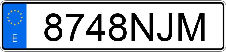 Numer rejestracyjny 8748NJM posiada PEUGEOT 3008