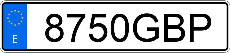 Numer rejestracyjny 8750GBP posiada PEUGEOT 308 Numer rejestracyjny 8750GBP posiada PEUGEOT 308