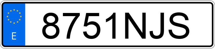 Numer rejestracyjny 8751NJS posiada VOLKSWAGEN CRAFTER