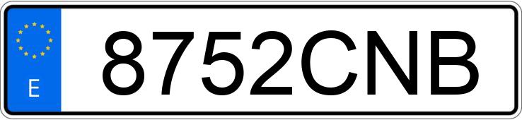 Numer rejestracyjny 8752CNB posiada RENAULT MEGANE