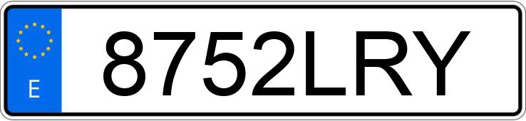 Numer rejestracyjny 8752LRY posiada MERCEDES E (213)