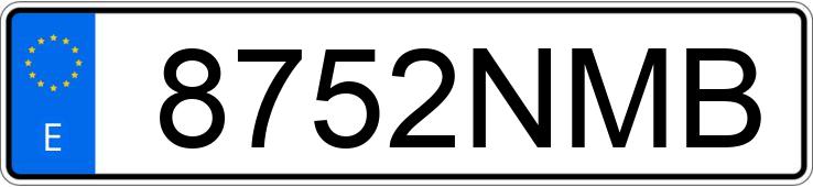 Numer rejestracyjny 8752NMB posiada MERCEDES A (176)