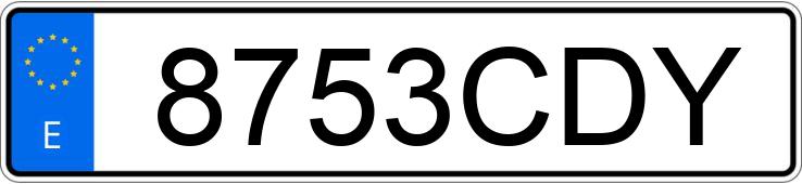 Numer rejestracyjny 8753CDY posiada BMW SERIE 5