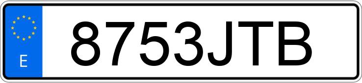 Numer rejestracyjny 8753JTB posiada VOLVO XC90