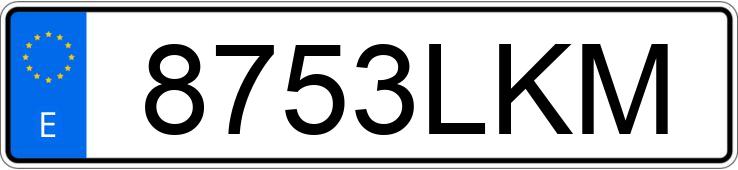 Numer rejestracyjny 8753LKM posiada AUDI S4