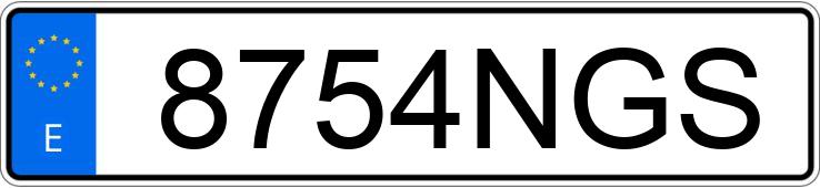 Numer rejestracyjny 8754NGS posiada VOLKSWAGEN TIGUAN ALLSPACE