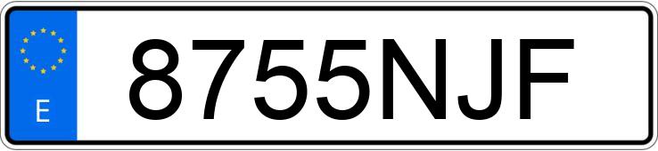 Numer rejestracyjny 8755NJF posiada BMW SERIE 1