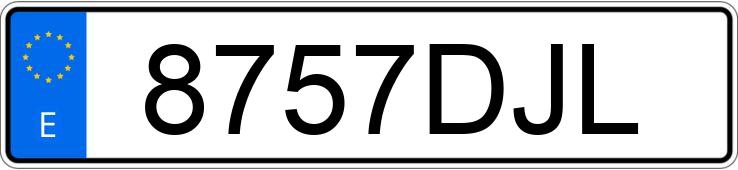 Numer rejestracyjny 8757DJL posiada BMW SERIE 3