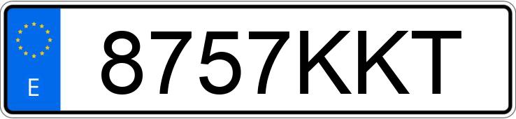 Numer rejestracyjny 8757KKT posiada YAMAHA MT 125