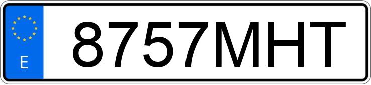 Numer rejestracyjny 8757MHT posiada RENAULT MEGANE