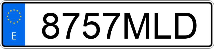 Numer rejestracyjny 8757MLD posiada RENAULT CLIO