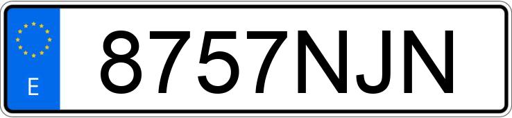 Numer rejestracyjny 8757NJN posiada EBRO S700