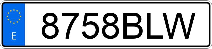 Numer rejestracyjny 8758BLW posiada VOLKSWAGEN PASSAT Numer rejestracyjny 8758BLW posiada VOLKSWAGEN PASSAT