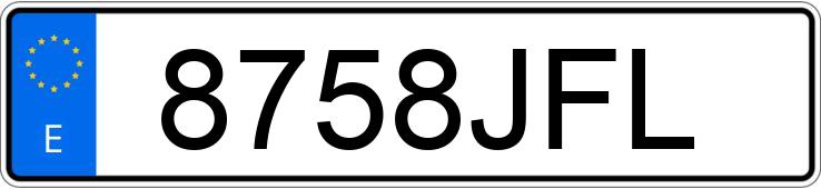 Numer rejestracyjny 8758JFL posiada OPEL ZAFIRA TOURER