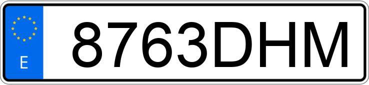 Numer rejestracyjny 8763DHM posiada SUBARU IMPREZA