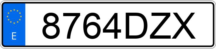 Numer rejestracyjny 8764DZX posiada BMW X5