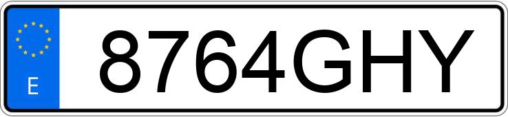 Numer rejestracyjny 8764GHY posiada VOLKSWAGEN POLO