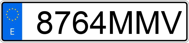 Numer rejestracyjny 8764MMV posiada TESLA MODEL 3