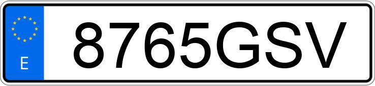 Numer rejestracyjny 8765GSV posiada VOLKSWAGEN TRANSPORTER