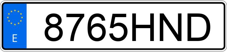 Numer rejestracyjny 8765HND posiada MINI MINI