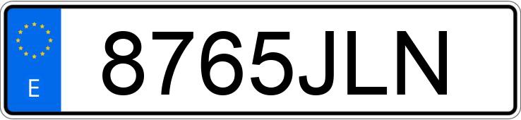 Numer rejestracyjny 8765JLN posiada VOLKSWAGEN POLO