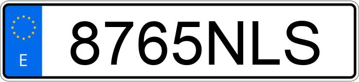 Il numero di registrazione 8765NLS ha LEXUS ES 300 H
