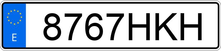 Numer rejestracyjny 8767HKH posiada MERCEDES B (246/242)