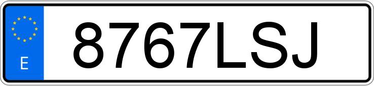 Numer rejestracyjny 8767LSJ posiada RENAULT ESPACE Numer rejestracyjny 8767LSJ posiada RENAULT ESPACE