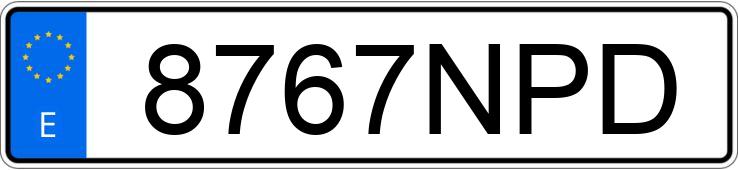 Numer rejestracyjny 8767NPD posiada FORD PUMA